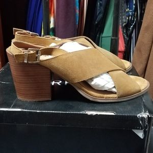 Torrid Mustard Suede 12W Heels